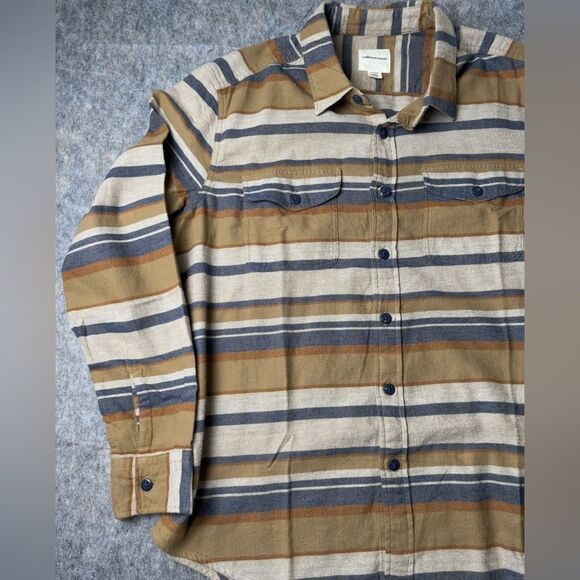 American Eagle Southwestern Twill Flannel Shirt XLarge Earthtone Casual #330 - Picture 2 of 8